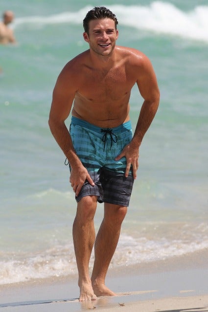 Scott Eastwood Goes Shirtless in Miami, Sources Deny Adriana Lima ...
