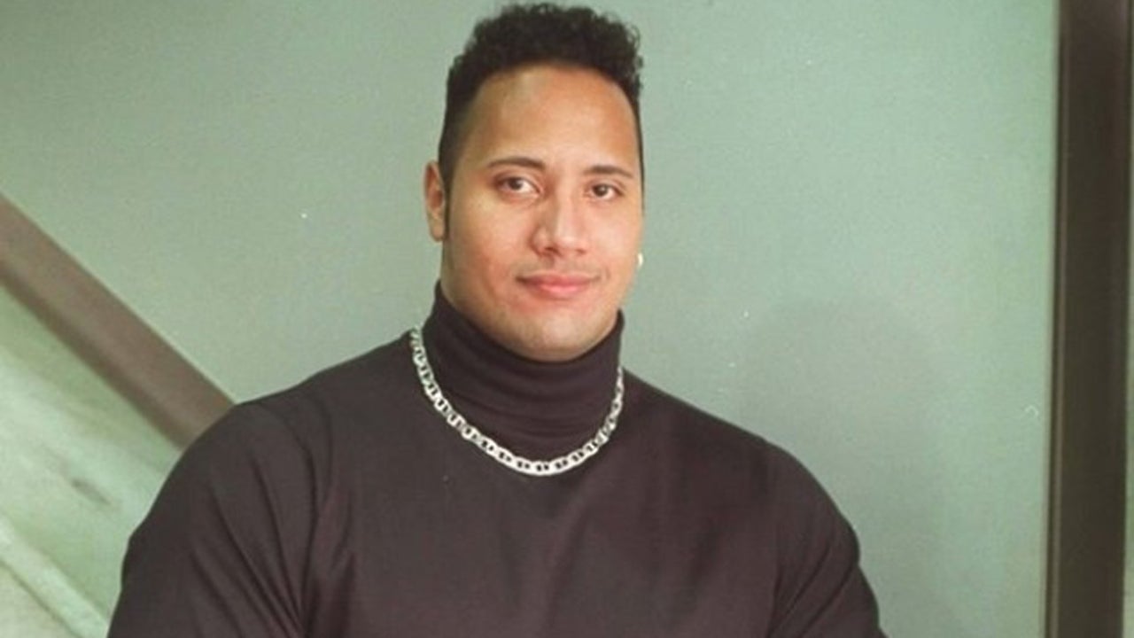 The Rock Hilariously Recreates Famous 90s Flashback Pic, Reflects on How  His Life Has Changed | Entertainment Tonight