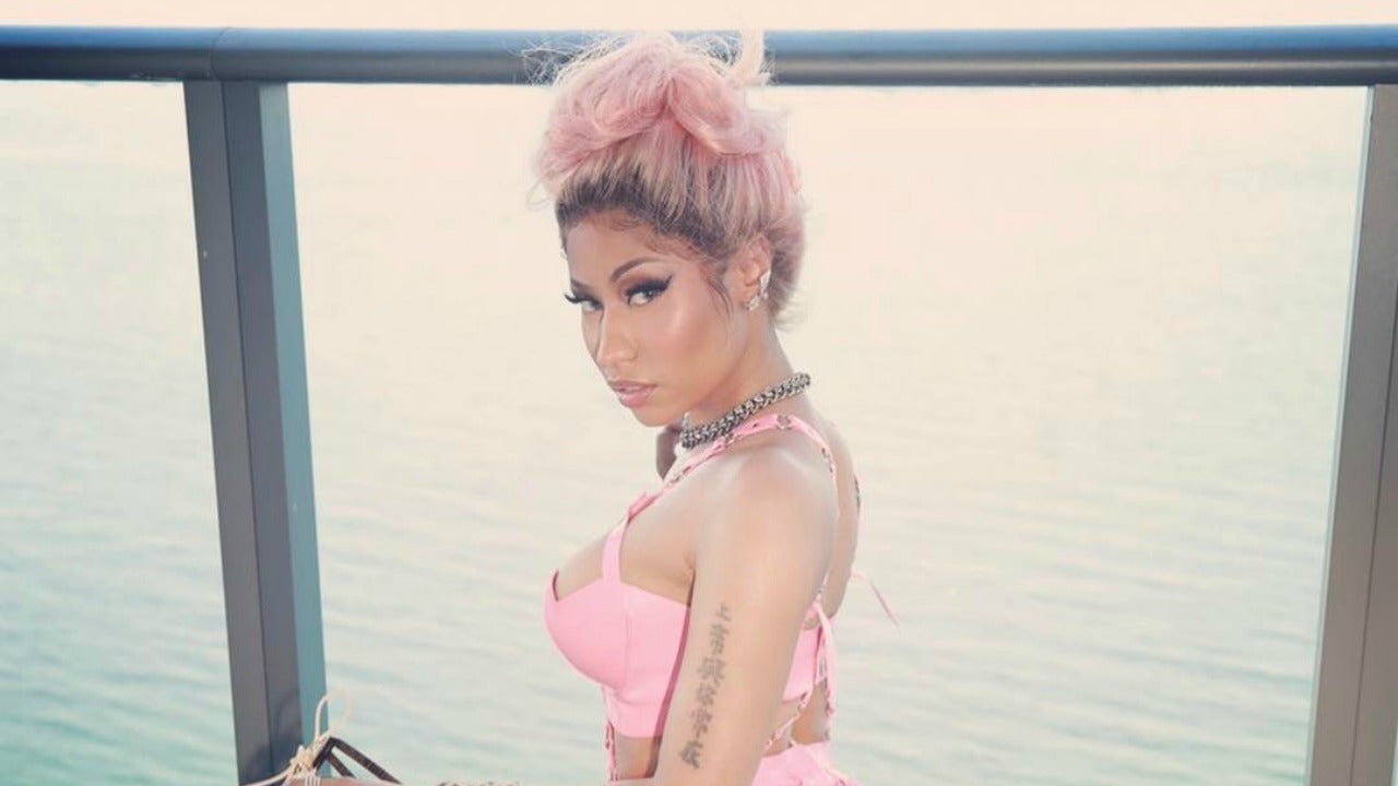 Nicki Minaj Wore Pink Jumpsuit @ Instagram
