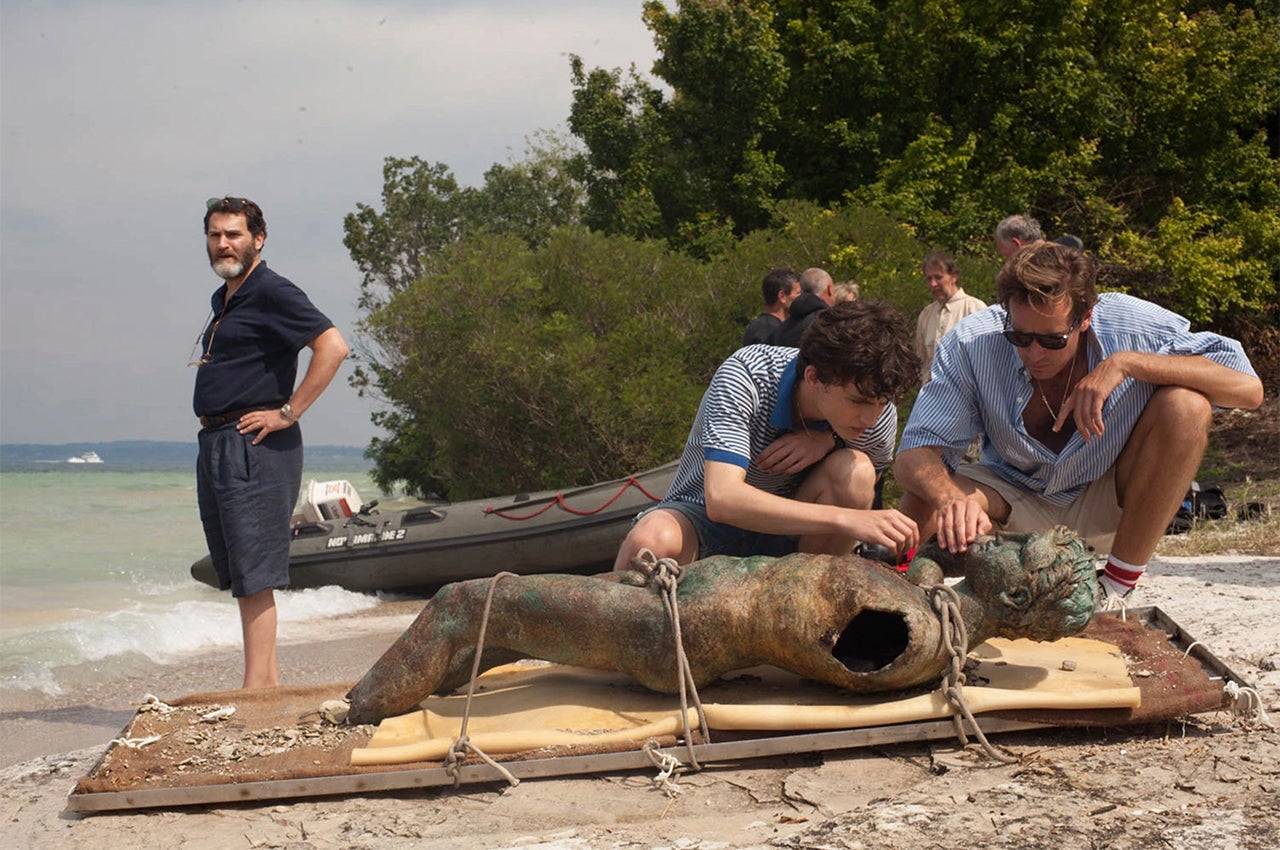 Timoth��e Chalamet, Armie Hammer in 'Call Me By Your Name'