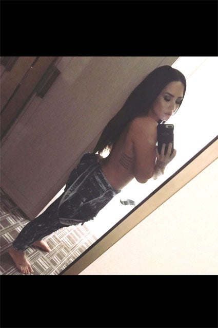 Demi Lovato topless
