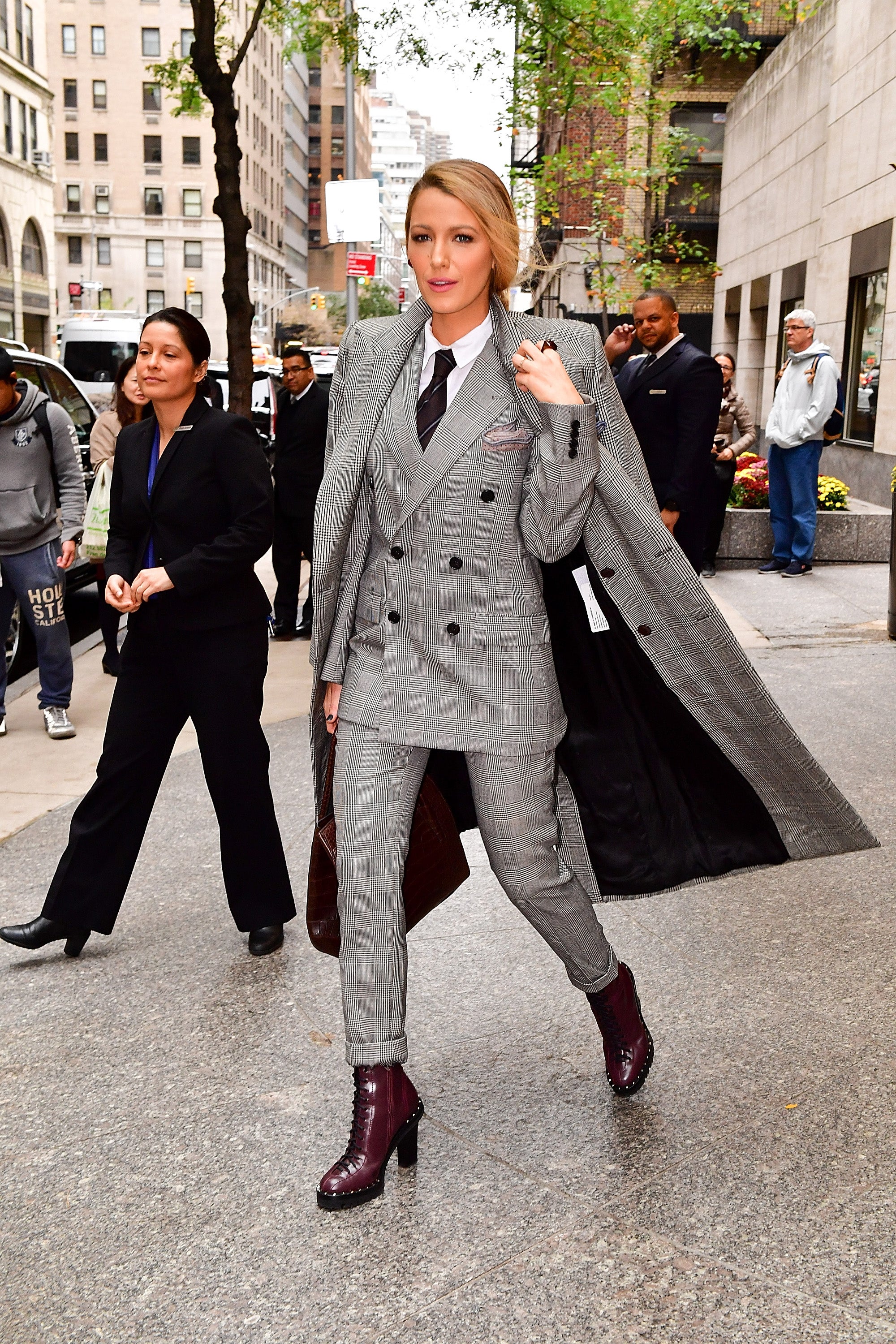 Blake Lively in NYC - suit