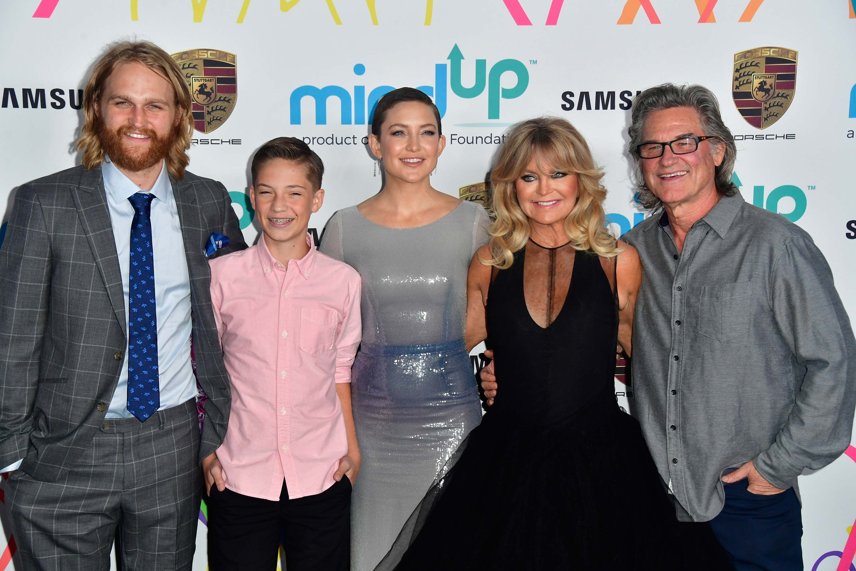 Wyatt Russell, Kate Hudson, Ryder Robinson, Goldie Hawn and Kurt Russell at Goldie Hawn's Goldie���s Love in For Kids event