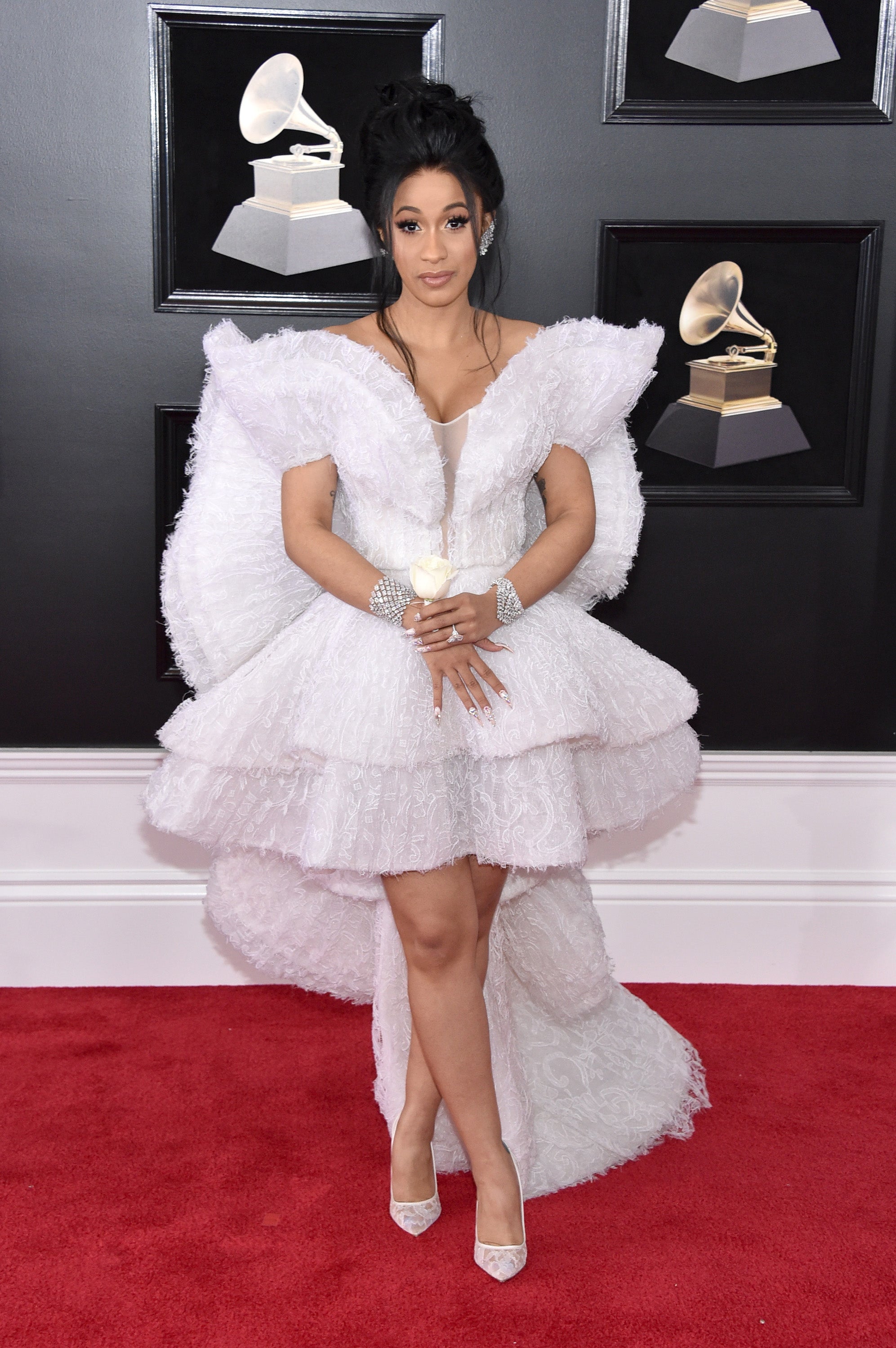 Cardi B Slays the Red Carpet During First GRAMMY Appearance: Pics 