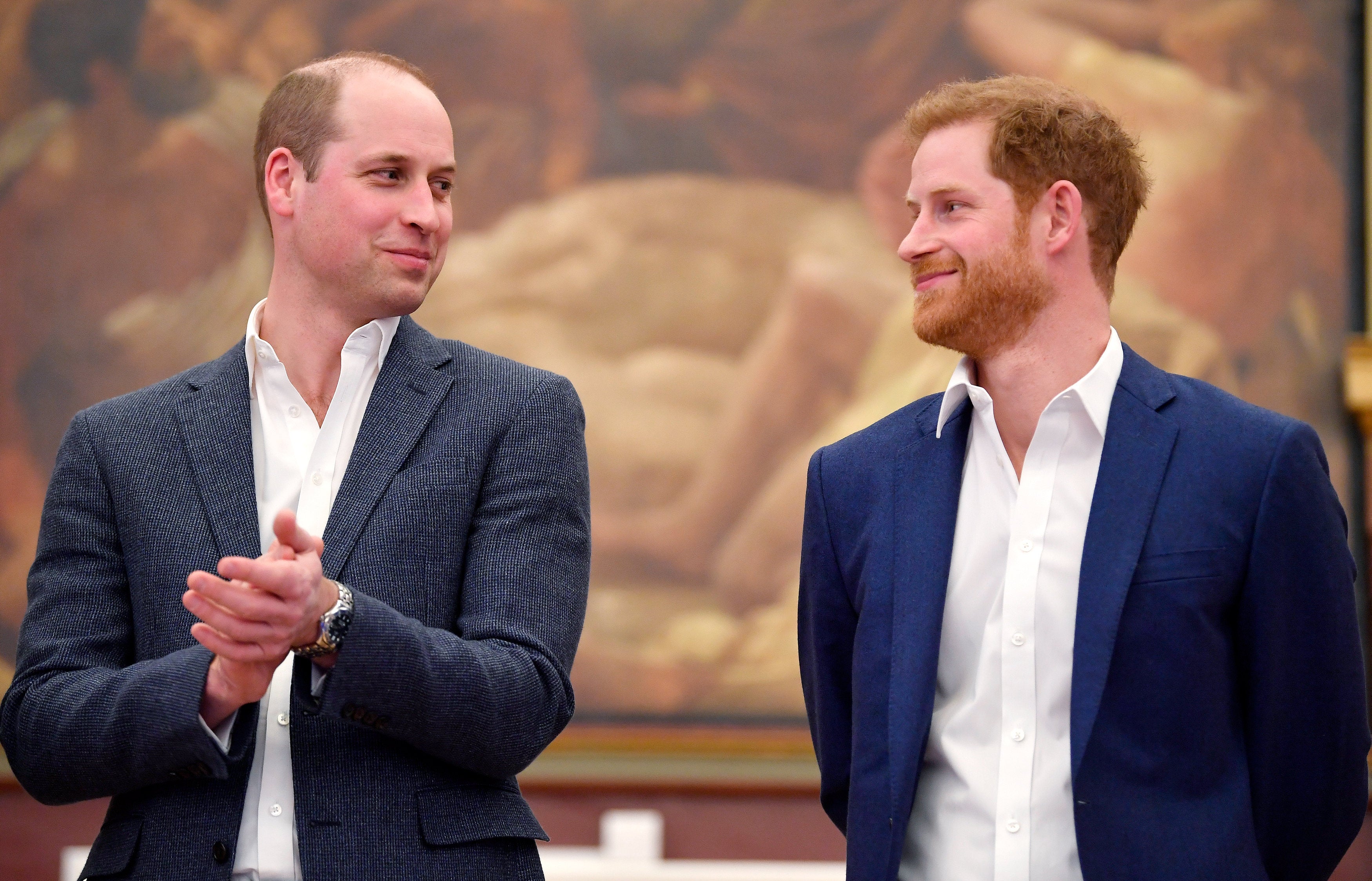 Prince William và Prince Harry tại sự kiện trước đám cưới