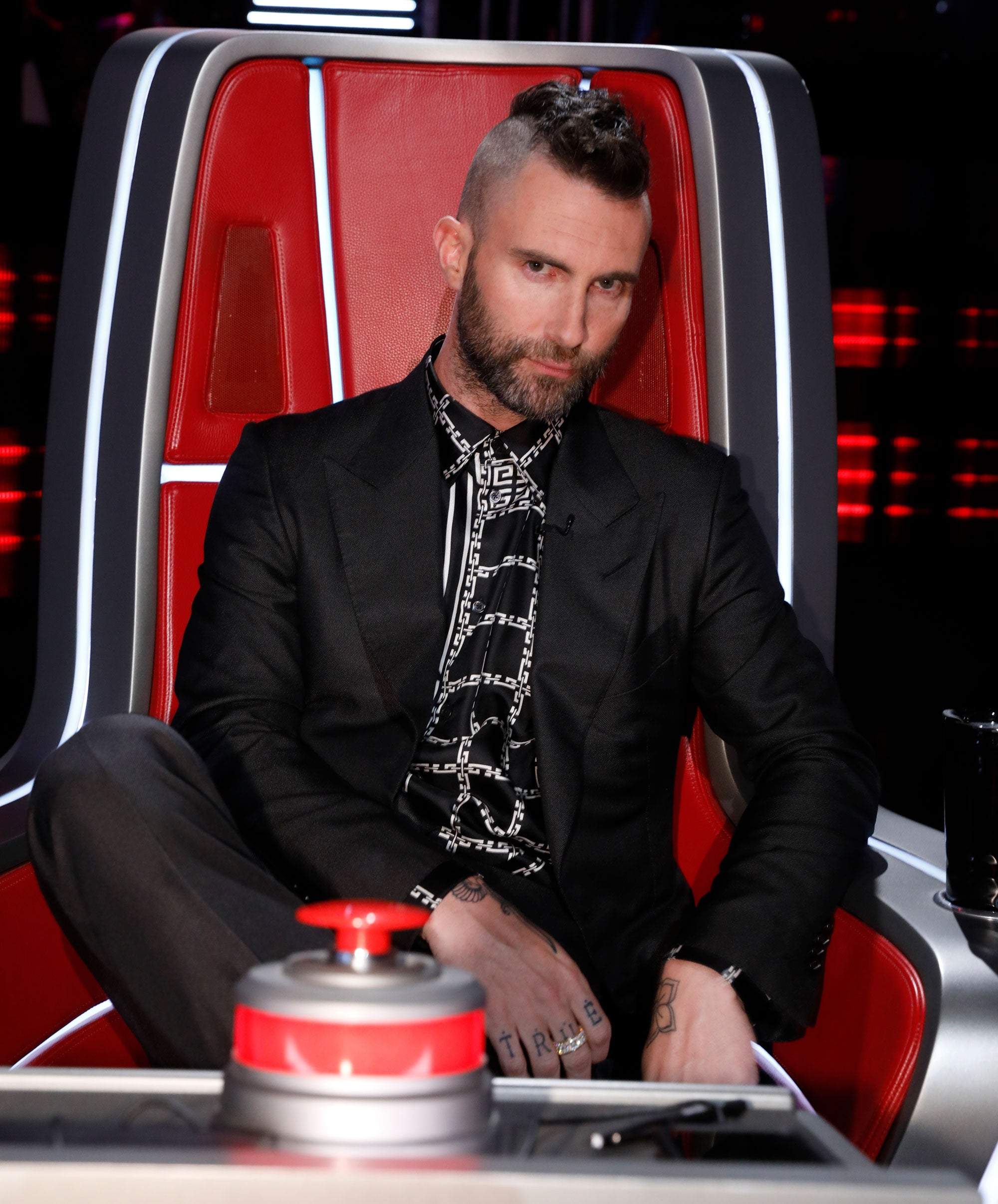 Adam Levine's Cornrows And Shaved Head Are Just A Lot To Process