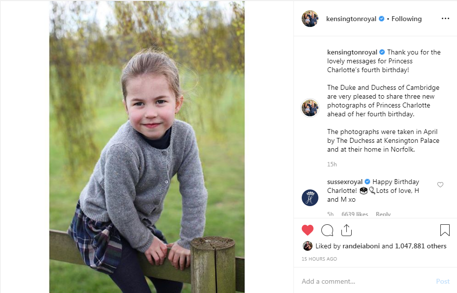 Princess Charlotte's birthday photo linked to Meghan Markle