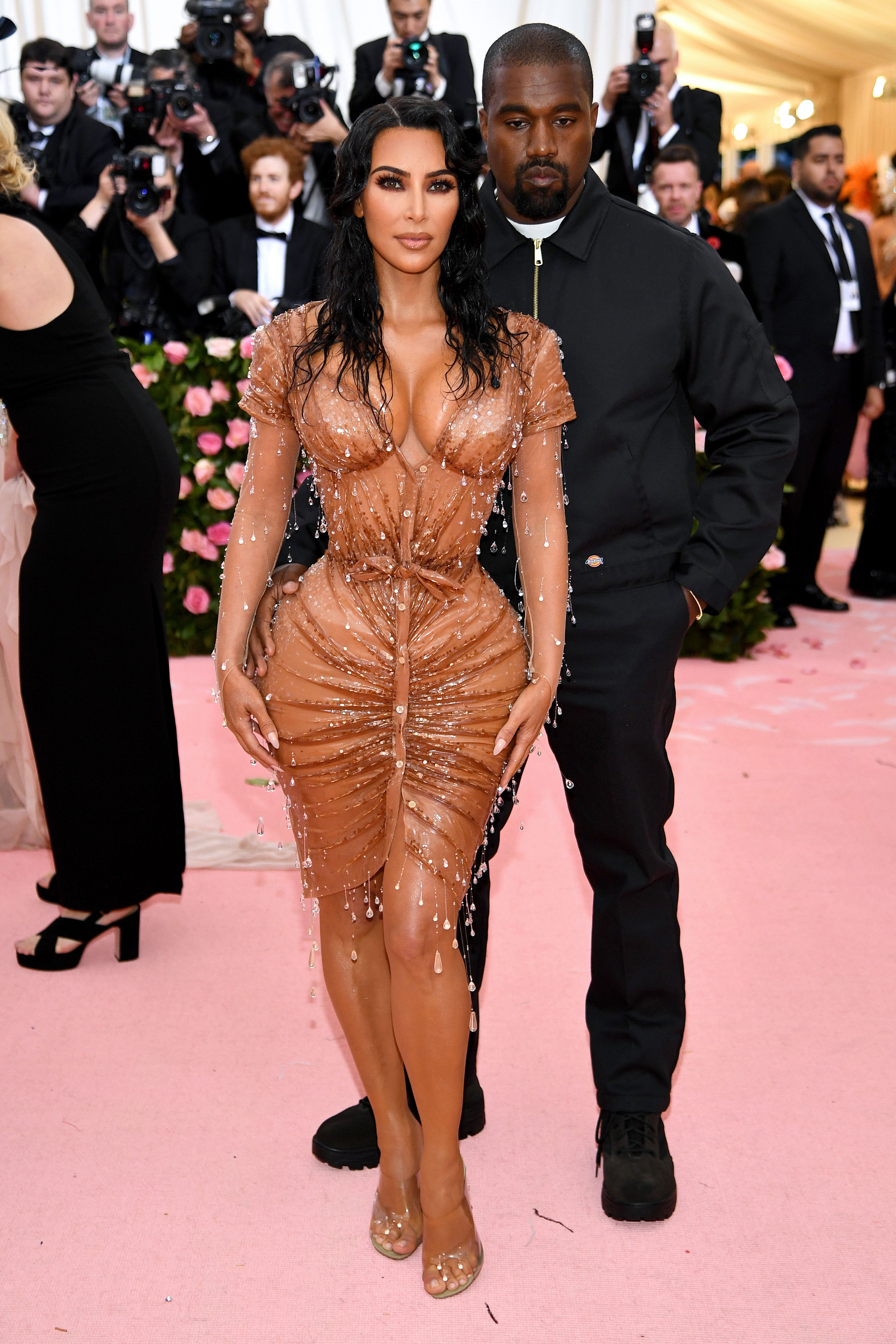 Kim Kardashian Nude Dress