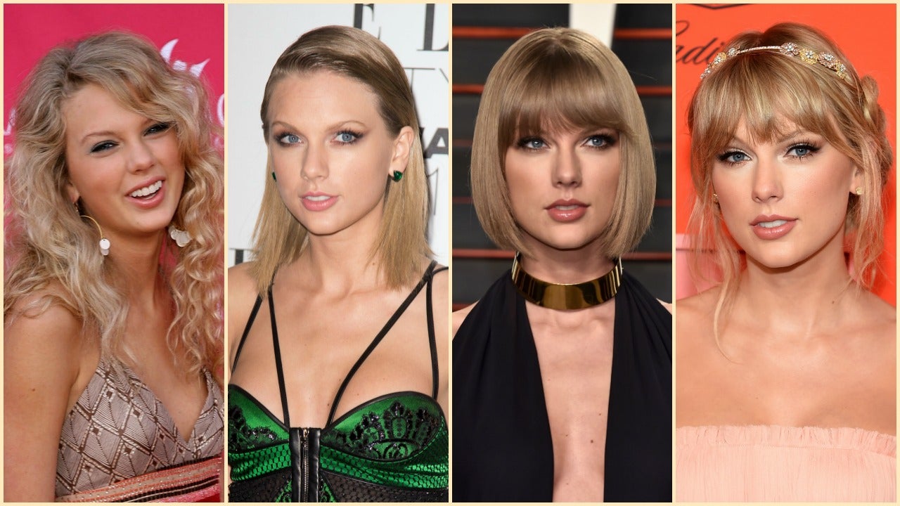 2. "Taylor Swift's Hair Evolution: From Curly to Straight, Blonde to Brunette" - wide 4