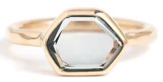 Transparent Montana Sapphire Ring