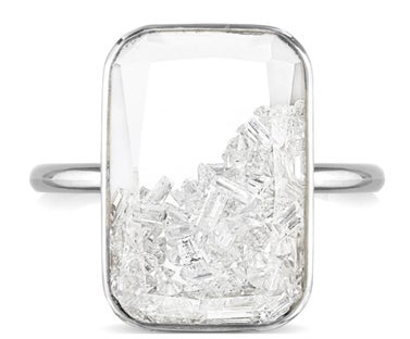 Moritz Glik Ten-Fourteen Diamond Shaker Ring
