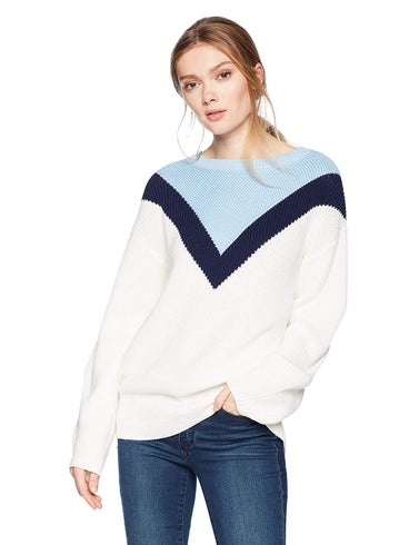 Geometric Colorblock Sweater