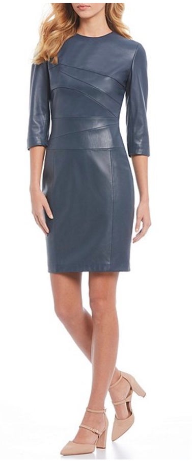 Luxury Collection Abigail Genuine Leather Dress