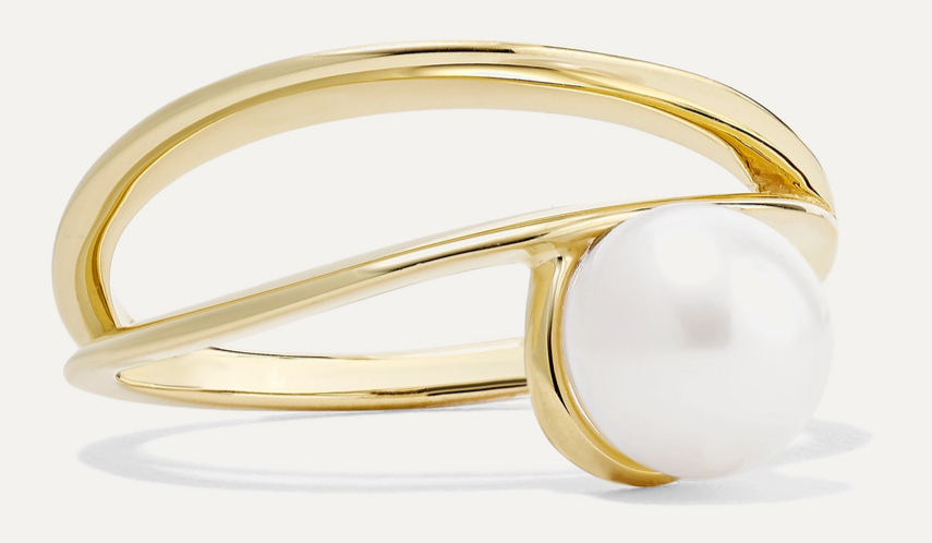 Natasha Schweitzer 9-karat Gold Pearl Ring