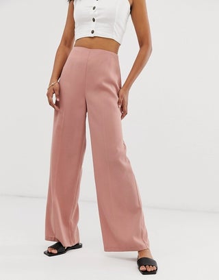 Wide Leg Pants with Clean High Waist