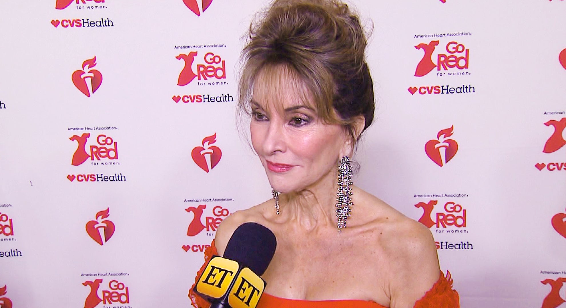 Actress Susan Lucci arrives to the Heart Truth's Red Dress collection  during Fashion Week in New York on Friday, Feb. 13, 2009. (AP Photo/Peter  Kramer Stock Photo - Alamy