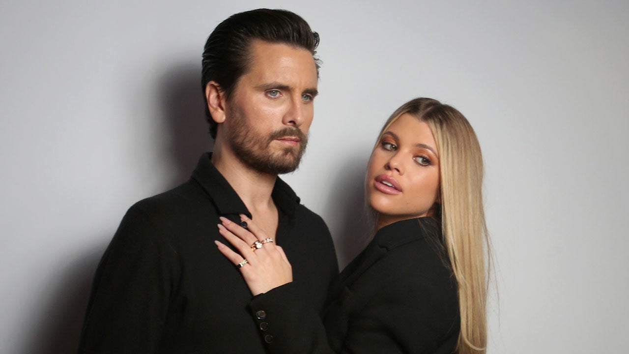 Scott Disick and Sofia Richie wear matching sweatshirts as they