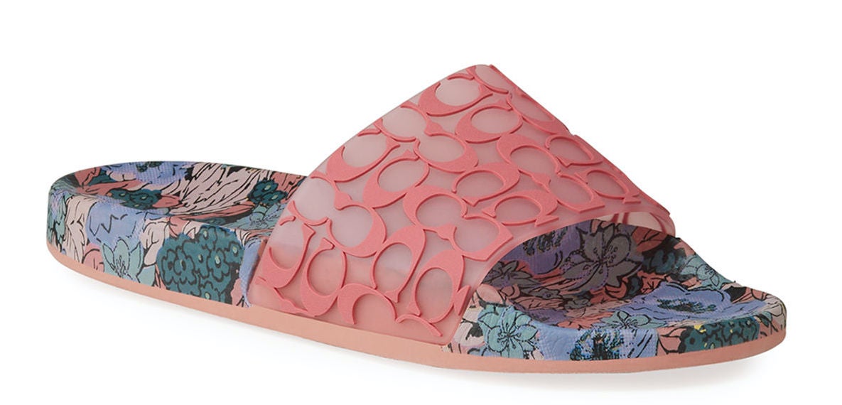 coach slides pink