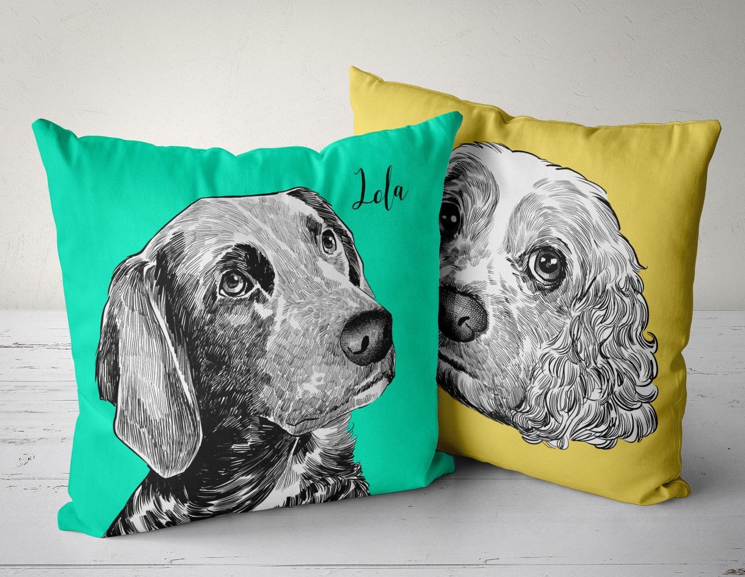 Etsy Personalized Pet Pillow