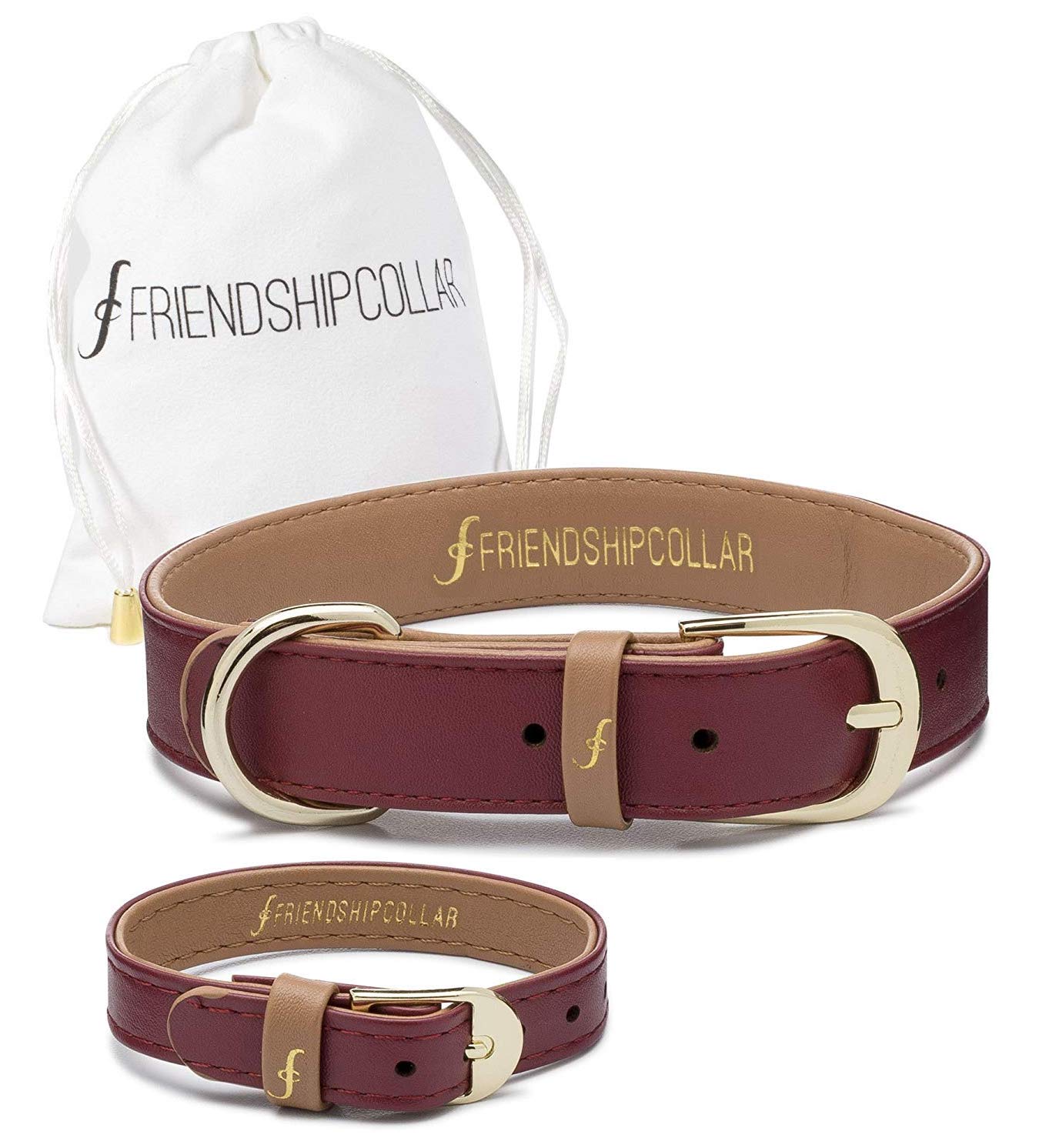FriendshipCollar Dog or Cat Collar and Matching Bracelet Set 