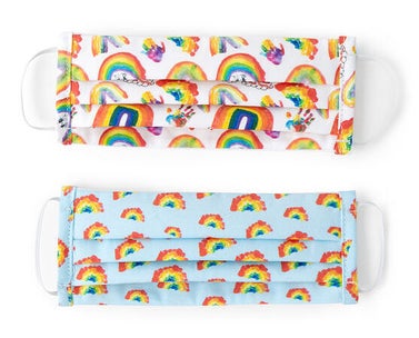 Uncommon Goods Children's Rainbow Face Coverings - Set of 2