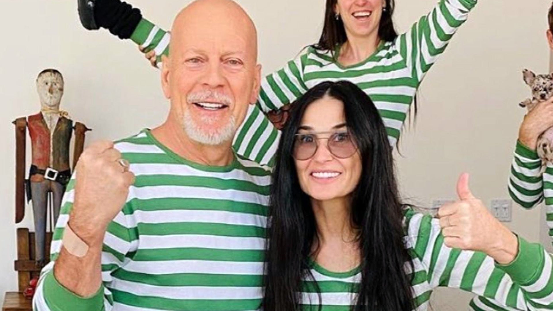 Bruce Willis Reunites With Wife Emma Heming After Being Quarantined With Ex Demi Moore Entertainment Tonight pic