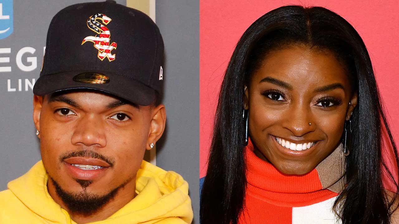Chance the Rapper and Simone Biles