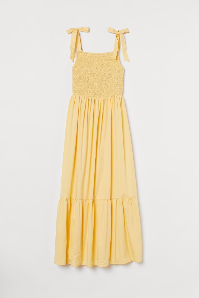 H&M Smocked Cotton Dress
