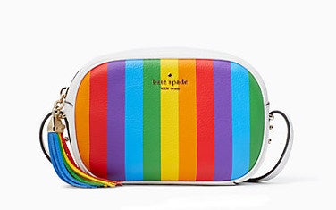 Kourtney Rainbow Stripe Camera Bag
