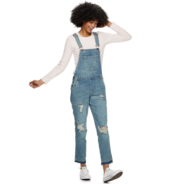Almost Famous Juniors' Destructed Girlfriend Overall