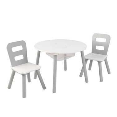 Kids 3 Piece Round Table and Chair Set