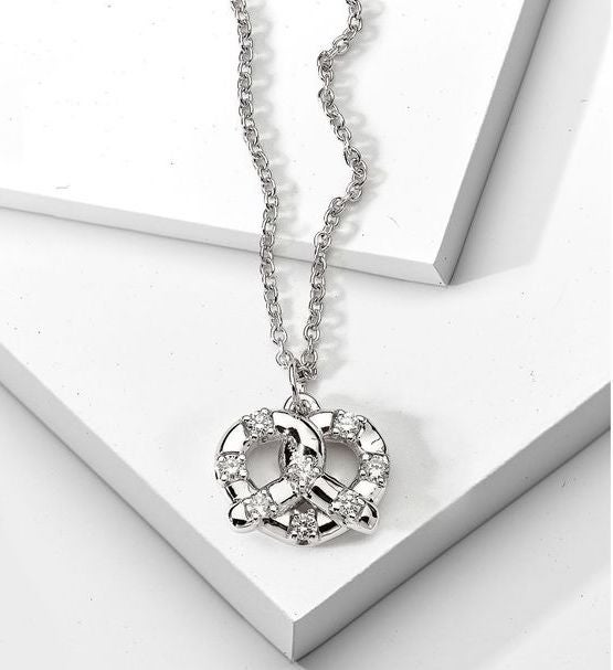 Mini Pretzel Diamond Necklace