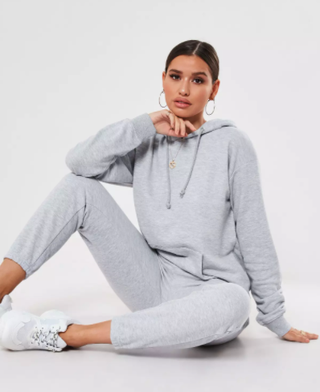 Gray Hoodie and Joggers Co Ord Set