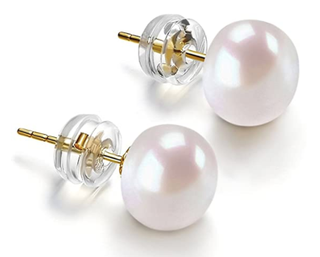 Pavoi 14K Gold Handpicked White Freshwater Cultured Pearl Earrings
