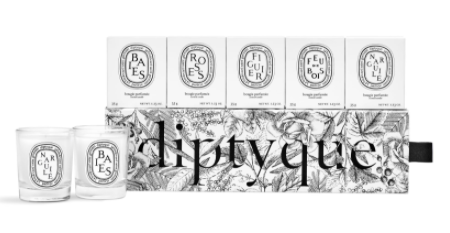 Diptyque Set of 5 Travel Size Limited Edition Scented Candles