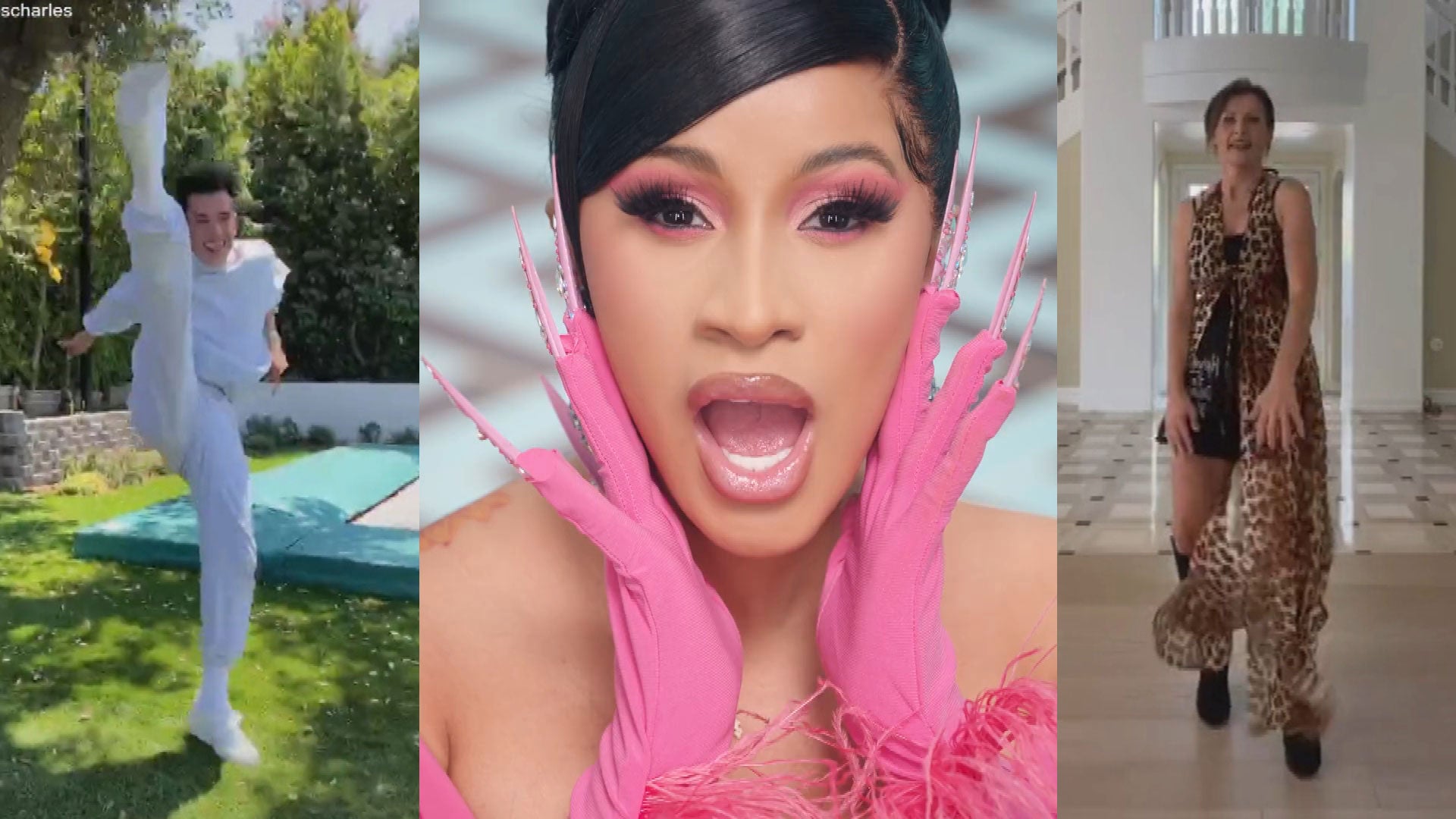 Cardi B Reacts To James Charles And Addison Rae S Mom Doing Wap Tiktok Dance Challenge Entertainment Tonight