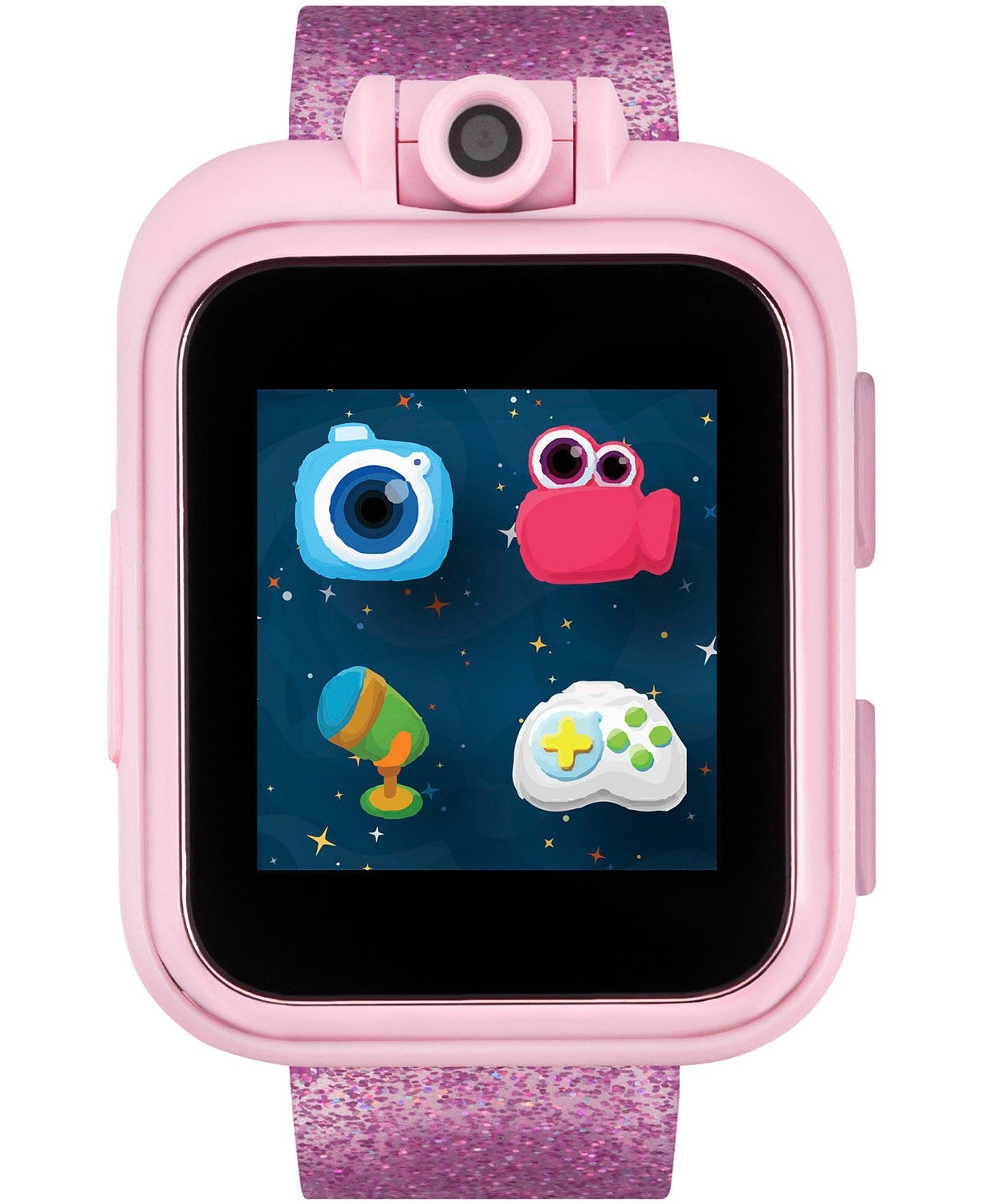 iTouch Kids PlayZoom Pink Fuchsia Glitter Strap Touchscreen Smart Watch 42x52mm