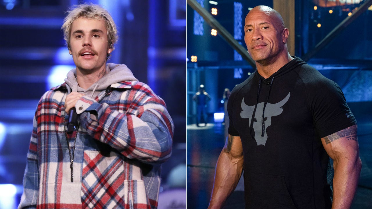 Justin Bieber Posts Pics With Newborn Niece Dwayne Johnson Predicts When He Ll Be A Dad Entertainment Tonight