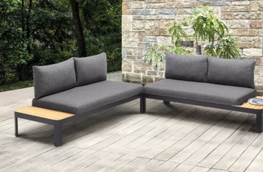 4 Piece Sectional Seating Group with Cushions