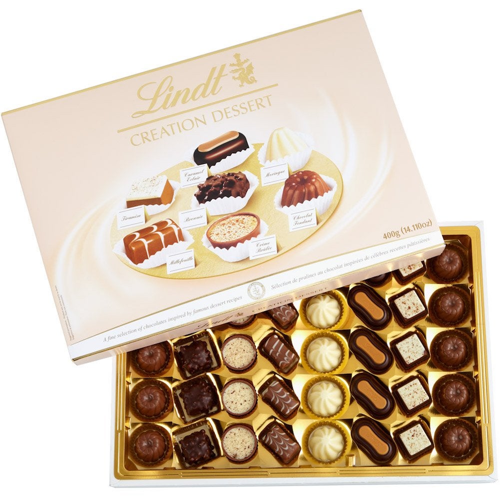 Lindt Creation Dessert, Assorted Chocolate Gift Box, 40 Pieces 