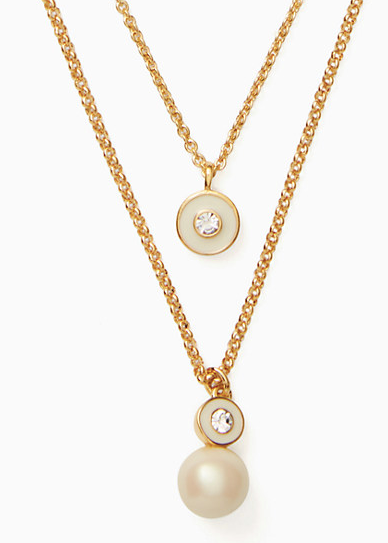 Kate Spade Pearly Delight Double Pendant