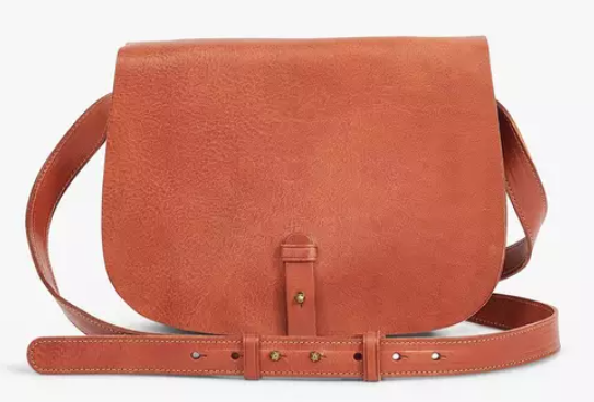 Lucky Brand The Point Leather Saddle Bag