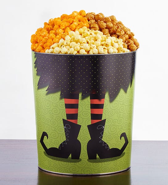 The Popcorn Factory If The Broom Fits Popcorn Tins