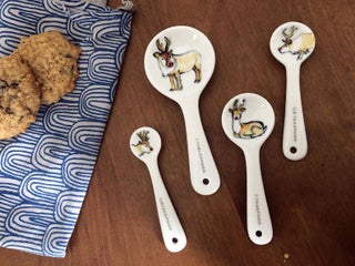 Half Baked Harvest x Etsy Holiday Reindeer Ceramic Measuring Spoons