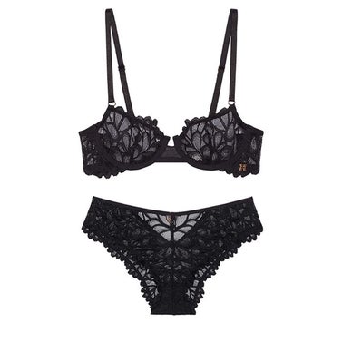 Savage Not Sorry Unlined Lace Balconette Bra & Lace Cheeky