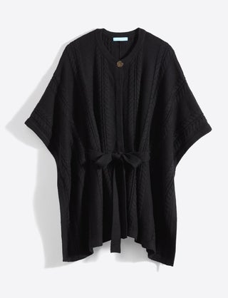 Belted Sweater Cape