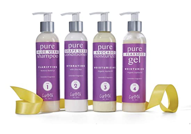 CurlMix Lavender Wash + Go System with Organic Jojoba Oil for Moisturizing Hair