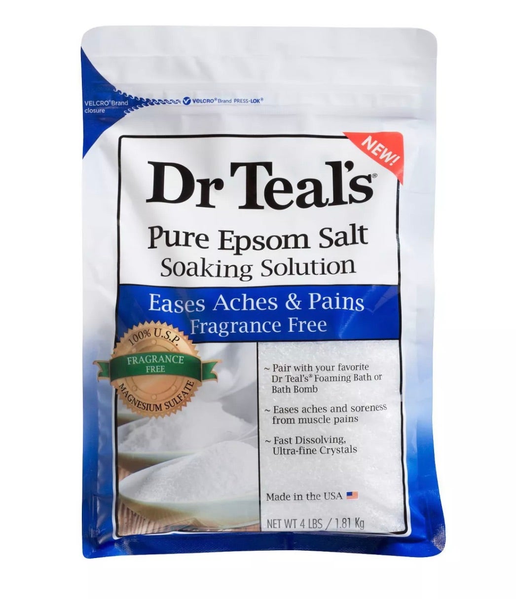 Dr Teal's Pure Epsom Bath Salt Soaking Solution - 64oz