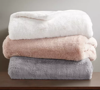 Martha Stewart Collection Faux Fur Throw, Created for Macy's