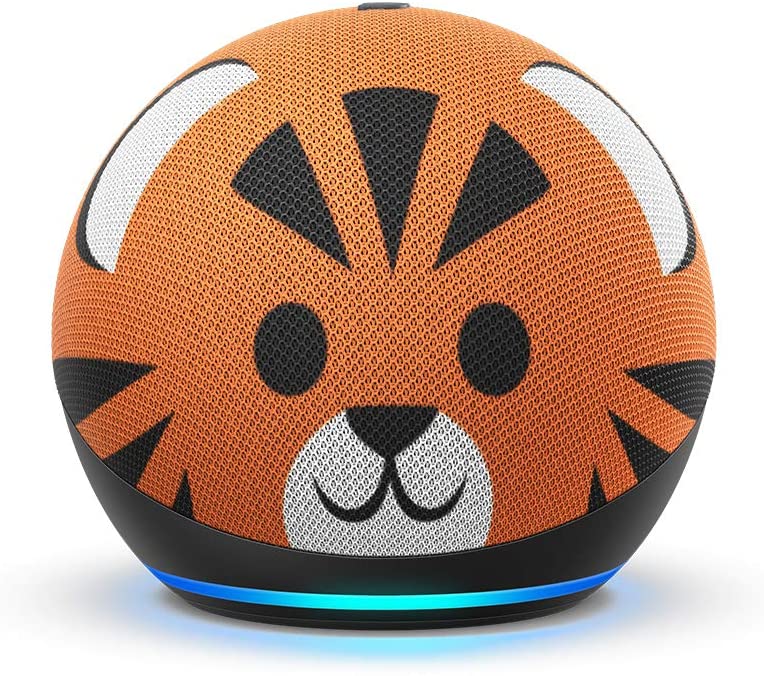 All-new Echo Dot (4th Gen) Kids Edition | Designed for kids, with parental controls | Tiger